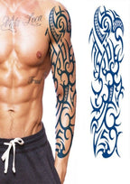 TeMaRo 48cm X 17cm (Not an A4 size) Semi Permanent Fake Tattoo Realistic