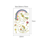 TeMaRo Custom Temporary Tattoos XQB 12cm X 7.5cm (Not an A4 size) Fake Tattoos for Sale Near Me Kids Pony