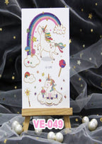 TeMaRo Custom Temporary Tattoos XQB 12cm X 7.5cm (Not an A4 size) Fake Tattoos for Sale Near Me Kids Pony