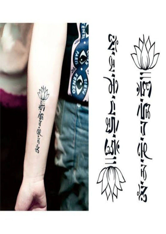 TeMaRo Flower Temporary Tattoos Japanese