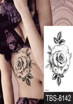 TeMaRo Tattoo Sticker 21cm X 15cm (Not an A4 size) Tattoo Sticker for Hand Roses