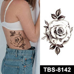 TeMaRo Tattoo Sticker 21cm X 15cm (Not an A4 size) Tattoo Sticker for Hand Roses