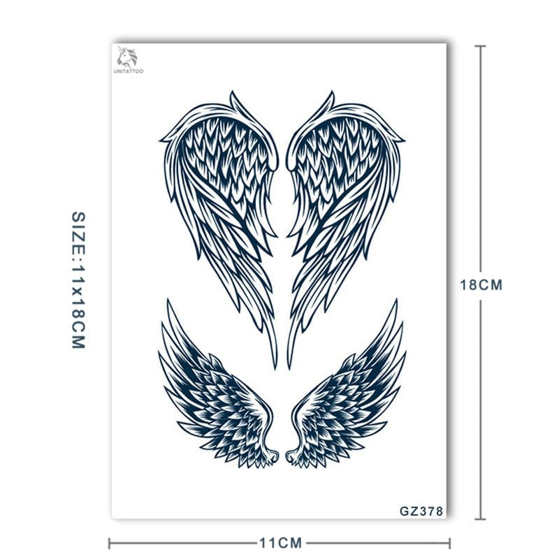 Wings StickOn Tattoos Near Me - TeMaRo™ 🇿🇦